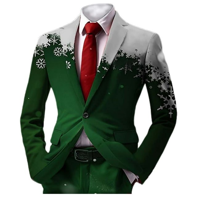 Boho pour Hommes Vestes de Bal à Boutons pour Hommes Deux Boutons Rétro Ethnique Coupe Ajustée Complet Style Homme Complets Ouvert devant Complets d'Affaires pour Hommes Veste d'Affaires Décontractée