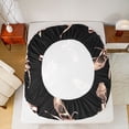 thumbnail image 5 of Feelyou Ballet Shoes Girls Full Size Sheets, Black Pink Bowknot Bed Sheets, Kawaii Princess STyle Sheet Sets, Breathable Home Decor, 4pcs, 5 of 7