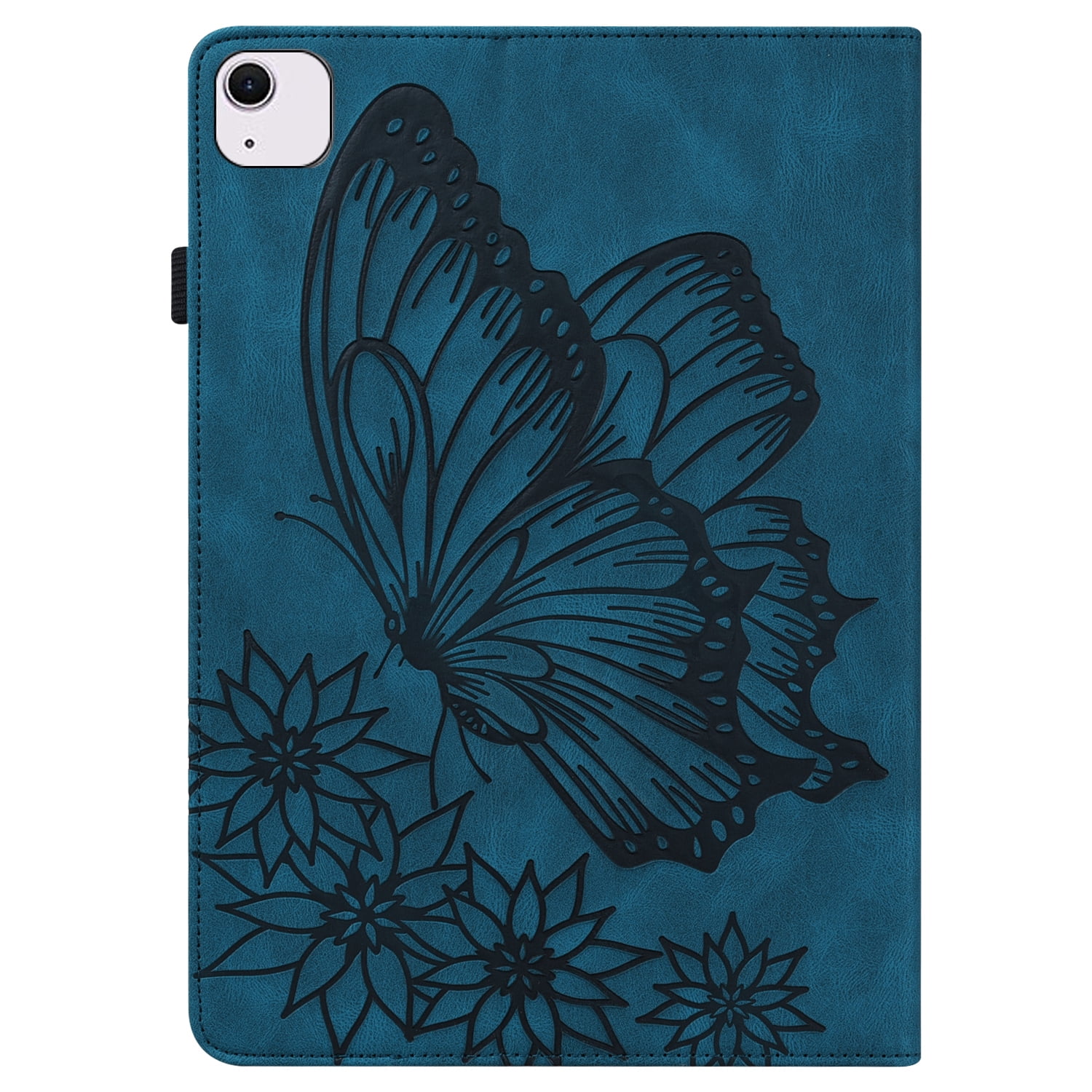 Dteck Butterfly Pattern Case for iPad Air 13 inch 2025/2024,Magnetic PU Leather Smart Auto Wake/Sleep Folio Stand Case Card Slot Pencil Holder Cover for iPad Air 13-in. M3/M2,Blue