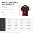 thumbnail image 5 of Goofa Black Panther Red Background Printed Men's Casual Short-sleeved Shirt,Lightweight Breathable Button-down,Summer Casual men's top,Versatile Fashion shirt-4X-Large, 5 of 7