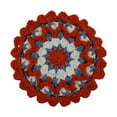 thumbnail image 1 of Plaza redonda de manta tejida Agua Absorbente decorativo Decorativo sin deslizamiento Coloque Mat Cup Coaster para la mesa de mesa de escritorio de, 1 of 9