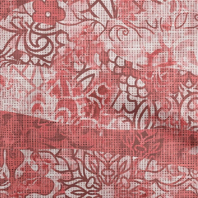 oneOone Rayon Dark Peach Fabric Asian Sewing Craft Projects Fabric Prints By Yard 56 Inch Wide
