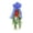 A, variant on Patriotic Red White Teardrop Wreath - 4th of July Independence Day Decoration with Blue Bow - 29.5 Inch Outdoor Front Door Garland