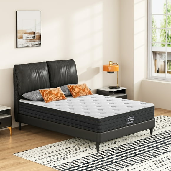Twin Size Mattress,8 Inch Hybrid Mattress, Individually Pocketed Innerspring, Medium Firm