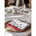 thumbnail image 6 of Red Blue Stars 4th of July Cloth Napkins Set of 4 Reusable Dinner Napkins, Independence Day Retro Cocktail Napkin Washable Table Napkins for Wedding/Holiday Party/Baby Shower 20"x20", 6 of 7