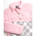thumbnail image 3 of My Destiny Girls' Leggings Set - 2 Piece Cozy Sherpa Fleece Shacket and Leggings (4-12), 3 of 7