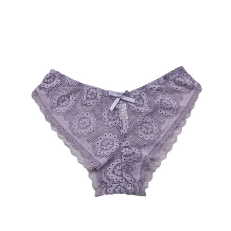 

Cotton Thongs for Women durable No Fly Covered Sexy Body Sculpting Briefs Moisture-Wicking Tag Free & Breathable Plus Size Underwear Breathable Panties Hollow Lace Panty