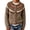 Brown, variant on Women Cardigan Print Sweater Soft Round Neck Button Front Long Sleeve Vintage Cozy Warm Outwear Daily Wear Party Fall Winter Casual