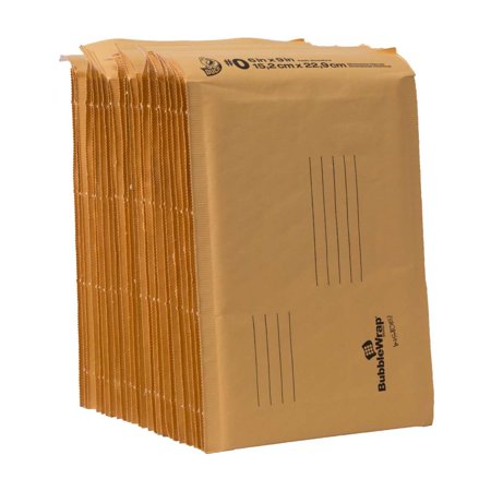 - Duck Kraft Bubble Mailers, #0 (6 in. x 9 in.), Self-Sealing, 25-Count