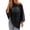 Black, variant on Sheer Beach Cover Ups for Women Solid-Colo Loose Fit Through Asymmetrical Knit Poncho Tops Beach Lightweight Sun Tunic Top(White.)