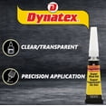 thumbnail image 5 of Dynatex 0.07 oz Super Glue Gel - No-Run Formula, Instant Bond, Bonds Metal Plastic Rubber Glass, Clear Permanent, Vertical Surfaces (3-Pack), 5 of 9