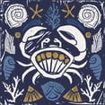 thumbnail image 3 of Brissonnet, Daphne 15x15 Black Modern Framed Museum Art Print Titled - Primitive Sea VII Dark, 3 of 5