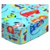 SheetWorld Fitted Sheet (Fits BabyBjorn Travel Crib Light) - Doggies Aqua