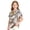Gray, variant on Kids Girls Short Sleeve Polo Shirt, Tree Leaf Camo Printed Polyester Top, Casual Outdoor Daily Wear Children Collared T-Shirt,Earthy Yellow,130