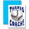 Play Strong Thanks Baseball Coach You're Awesome 3-Pack (5x7) Greeting Thank You Cards Set Perfect for Youth Sports Baseball Players, Teams, Coaches, Family and Fans - Your Coaches Will Love 'Em!