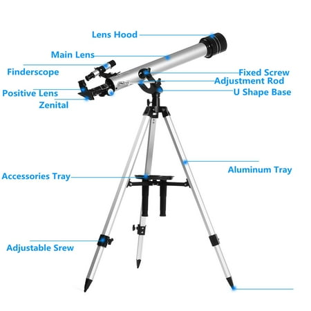 700/60mm 525X Professional Refractive Astronomical Telescope Tripod  Eyepiece | Walmart Canada