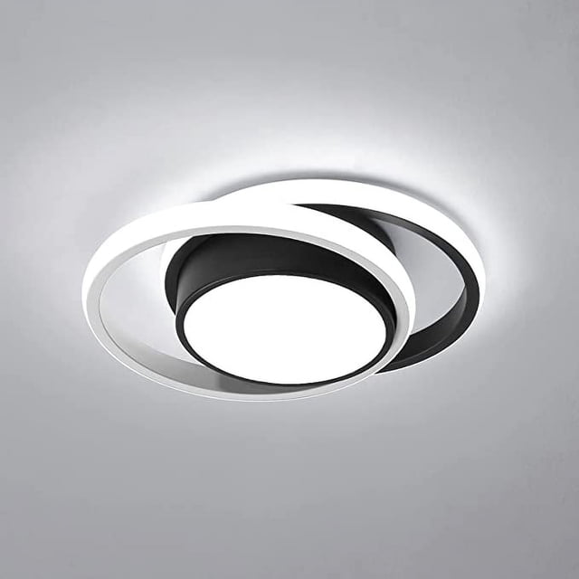 Lámpara de techo LED redonda, moderna, 32 W, 2350 lm, para cocina, pasillo, salón, luz blanca fría, 6500 K de diámetro.