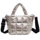 thumbnail image 1 of Bolsos Hombro para Mujer Bolsos Mano Nailon Acolchados A La Bolsos (plata), 1 of 9