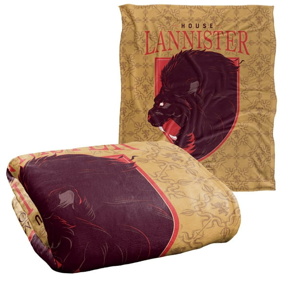 Game of Thrones House Lannister Officially Licensed Silky Touch Super Soft Throw Blanket 50' x 60'