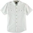 thumbnail image 1 of GH Bass & Co. Camisa texturizada SS con botones para hombre, blanca, extragrande G.H. Bass & Co. Botones al frente, 1 of 1