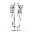 thumbnail image 2 of Enhancer Wrap Band Ring 0.75 Cttw White Diamond 14K White Gold Plated, 2 of 2