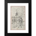thumbnail image 2 of Hubert-François Gravelot 13x18 Black Modern Framed Museum Art Print Titled - Design for a Scene in Laujon's ‘The Fifteen Year Old Lover, or the Double Fie.’ (ca. 1771), 2 of 5