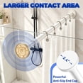 thumbnail image 5 of SUNALLY Shower Curtain Rod, Adjustable 32-61 Inch Spring Tension Shower Rods for Bathroom or Window, No Drilling Rustproof Non-Slip Stainless Steel Rod, White, 5 of 7