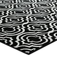 thumbnail image 4 of Modway Frame Transitional Moroccan Trellis 5x8 Area Rug in Black and White, 4 of 7