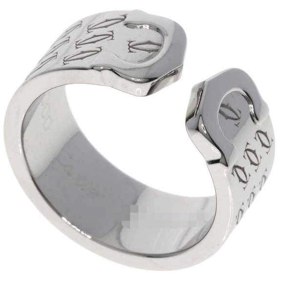 Pre-Owned Cartier 2C 2000 Christmas Limited Edition #51 Ring, 18K White Gold, Women's