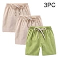 thumbnail image 4 of YunPes 3 Pack Boys Mesh Athletic Shorts Kids Youth Basketball Shorts Cotton Linen Active Quick Dry Gym Sports French Terry Short, 4 of 4