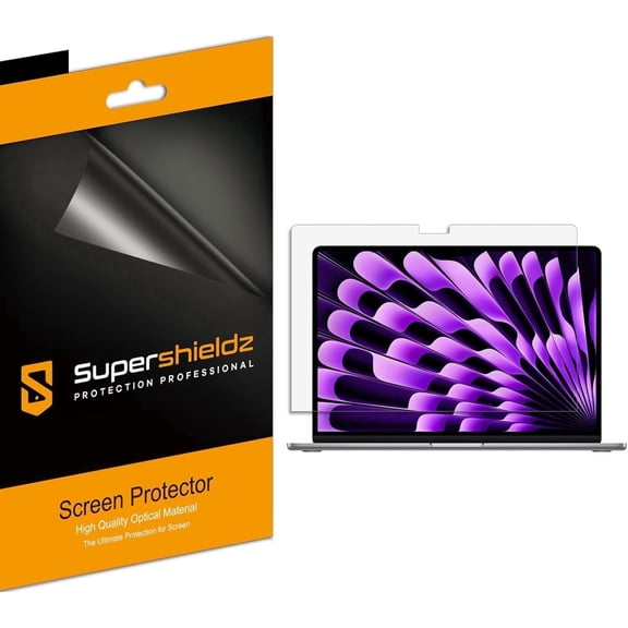 (3 Pack) Supershieldz Anti-Glare (Matte) Screen Protector Designed for Macbook Air 15 inch (M5/M4/M3/M2 Chip, 2023-2026)
