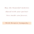 thumbnail image 3 of American Greetings Sympathy Card for Loss of Partner (Always in Your Heart), 3 of 3