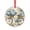 Pattern-5, variant on Vintage Bicycle Blue Hydrangeas Paris Christmas Ornament Holiday Ornaments Decoration for Home Vintage Blue Bike Bicycle with Flowers Ride Round Glass Hanging Ornament