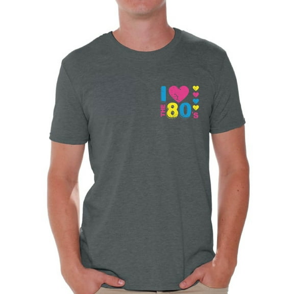 Awkward Styles I Love the 80's Men's Shirt 80s Pocket T Shirts 80s Costumes for Men 80s Party Outfit 80's Accessories Love the 80s Tshirts for Men Retro Vintage Pocket Tee Shirt for Him