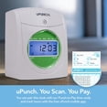 thumbnail image 4 of Kit de reloj checador uPunch HN3500 con 100 tarjetas y llaves, 4 of 7