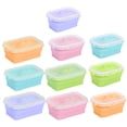 thumbnail image 4 of Homerr Folding Lunch Box Lightweight Lunch Box Silicone Folding Lunch Box Portable Lightweight Food Storage Container Expandable Leak proof for Office School Home 350ML/800ML, 4 of 7