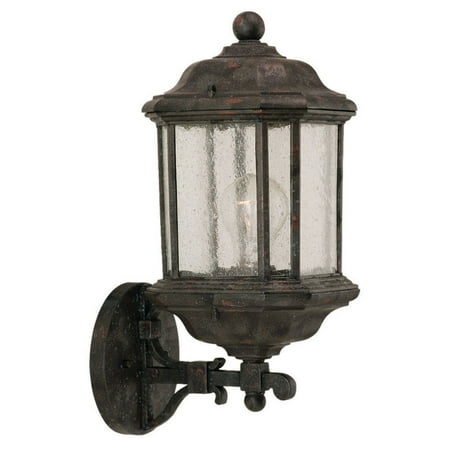 Bronze Outdoor Hanging Lantern - Sea Gull Kent Outdoor Hanging Wall Lantern - 18.5H in. Oxford Bronze