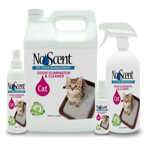 No Scent Cat Litter Box Spray for Surfaces, Accessories & Fabric for Urine, Poop & Cat Spray