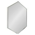 thumbnail image 1 of Kate and Laurel Rhodes Modern Hexagon Wall Mirror, Silver Chrome, 31x22-Inches, 1 of 5