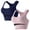 Pink, variant on Women Bras 2PC Beautiful Back Sports Bra Shock Gathering Yoga Drying Sports Bra Comfortable Bras for Women Purple L
