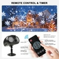 thumbnail image 5 of GALAPROX Christmas Snowflake Light Projector Outdoor, 2025 Upgraded Brightness Snowfall Spotlight Lamp with Remote, 5 of 9