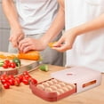 thumbnail image 3 of Egg Storage Box Drawer Type Scratch-resistant Refrigerator Refrigerator Dumpling Organizer Fresh Keeping Food Stackable Holder Home Kitchen Gadgets Pink, 3 of 9