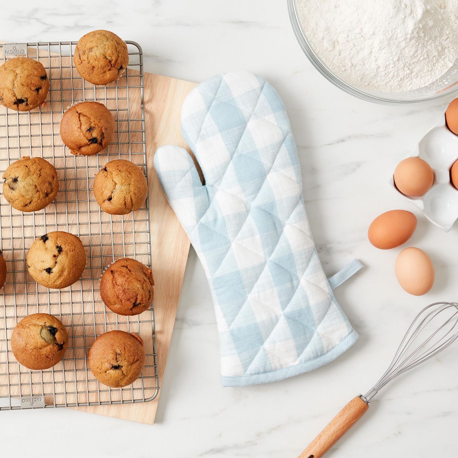 Gant de cuisine FRAÎCHE collection printanière en guingan Taille unique