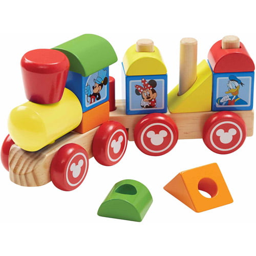 Melissa And Doug Disney Baby Disney Mickey Mouse Wooden Stacking Train