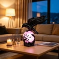 thumbnail image 5 of Halloween Crow Desk Lamp, Dark Academia Table Light with Spooky Bird Figurine Base, Mood Lighting for Study Room, Themed Party Prop and Atmospheric Indoor Decoration for Autumn Evenings, D, 5 of 6
