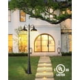 thumbnail image 5 of VIANIS Farmhouse Outdoor Lamp, Dusk to Dawn, Anti-Rust Black, Waterproof Light Posts for House, Garden, Patio, Pathway, Vintage Style, 5 of 9