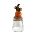thumbnail image 2 of Halloween Candy Jar, Decorative Glass Storage Container with Resin Topper Lid for Fall Tabletop Centerpiece, Cork Sealed Treat Canister for Party Decor and Small Keepsake Organization, 2 of 8