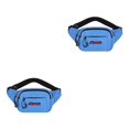 thumbnail image 4 of Qarigey Bolso bandolera artesanal exquisito de tela para mujer - Correa ajustable y cremallera Riñonera azul Azul 2piezas, 4 of 6