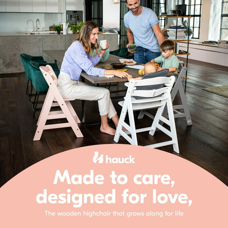Hauck Alpha+ Adjustable Wooden Highchair for Infants, Toddlers