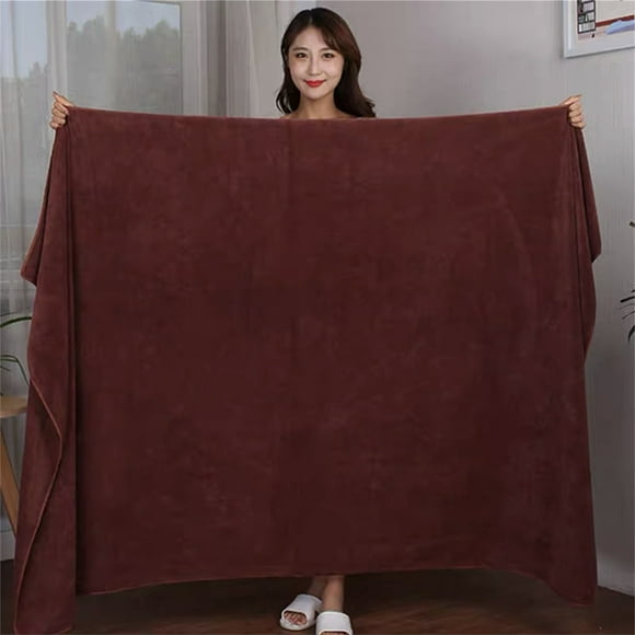 Oversized Bath Sheet Extra Large for Bathroom, 100% Cotton Turkish Jumbo Bathsheet Towels for Adults, Coffee Bath Sheet, Multicolor, 31.5x70.87"